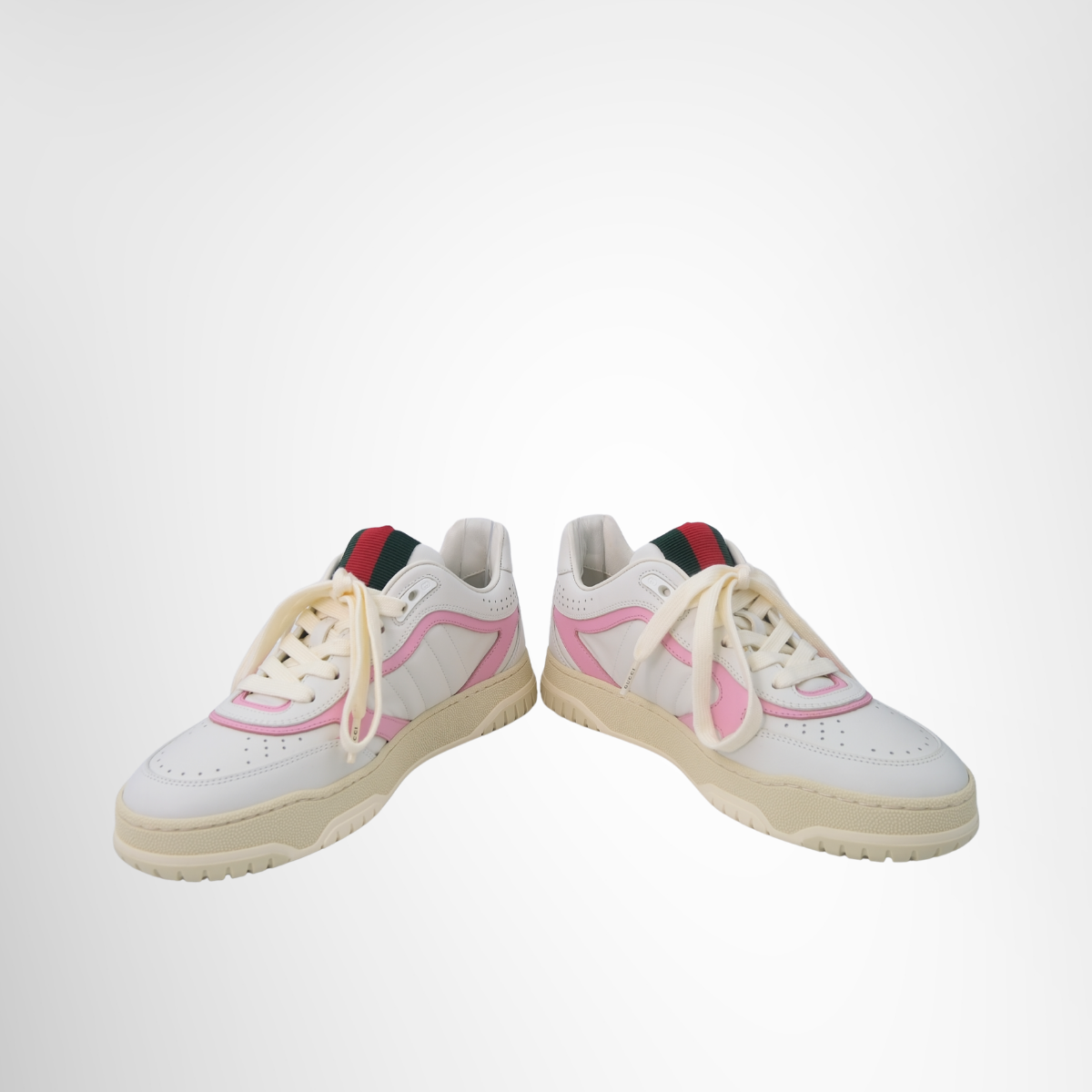 Gucci Re Web Sneakers – Pre-Owned Luxury Shoes – Antonio & Co Front Close up View