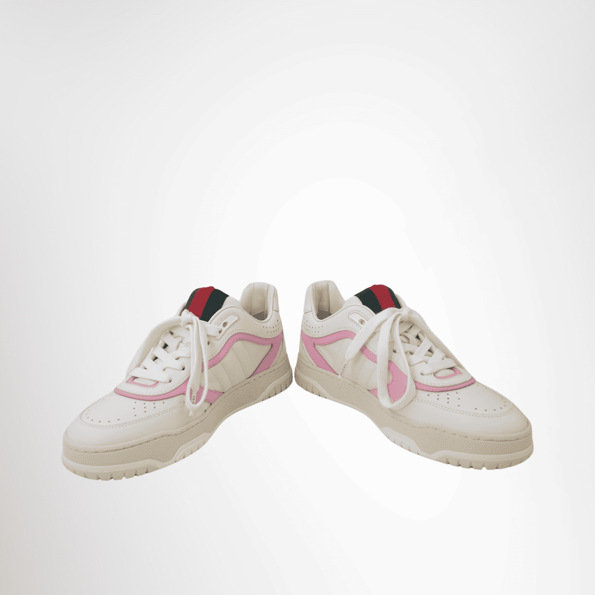 Gucci Re Web Sneakers – Pre-Owned Luxury Shoes – Antonio & Co Front Close up View