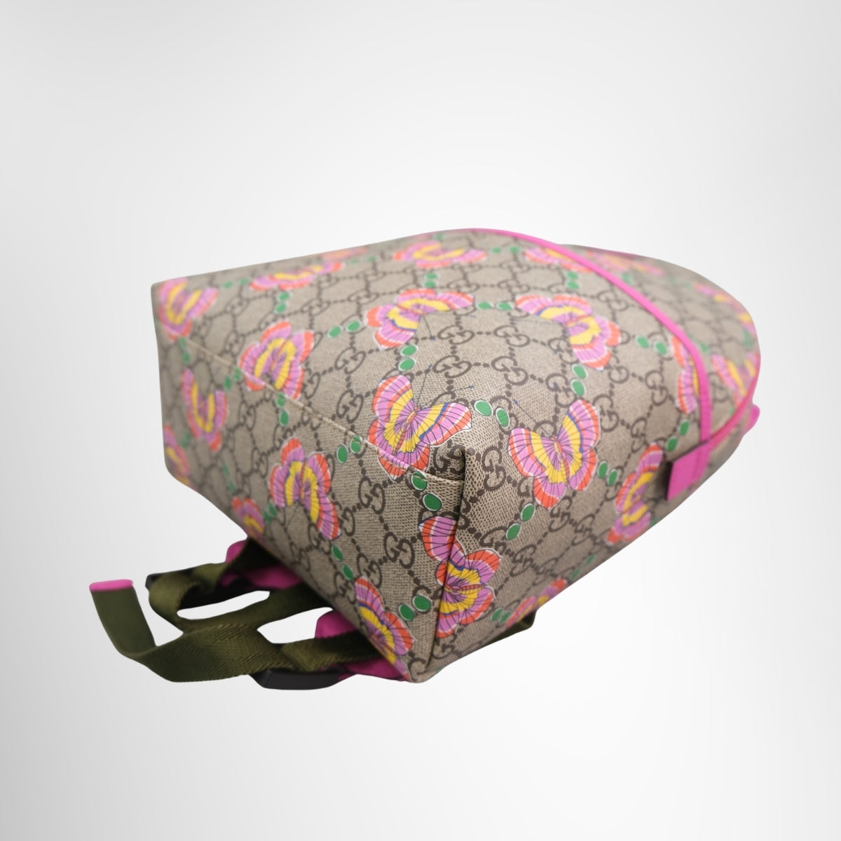 GG Supreme Monogram Childrens Butterfly Backpack