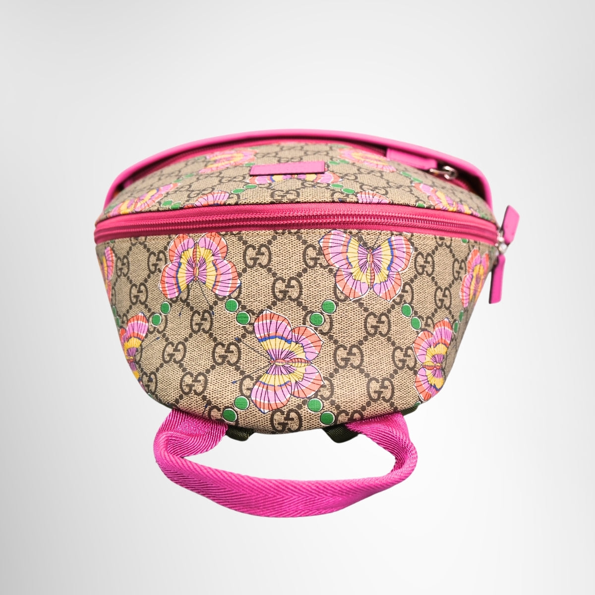 GG Supreme Monogram Childrens Butterfly Backpack