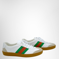 Gucci Pre-Owned Luxury G74 Web Sneakers - Antonio & Co. Side View
