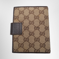Gucci GG Canvas Agenda Notebook Cover – Pre-Owned Luxury Brand Accessories – Antonio & Co Front Page