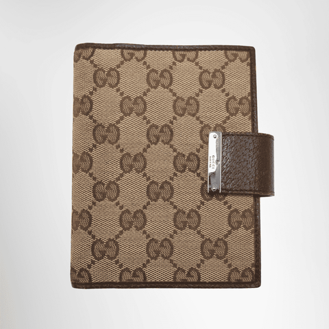 Gucci GG Canvas Agenda Notebook Cover – Pre-Owned Luxury Brand Accessories – Antonio & Co Back View