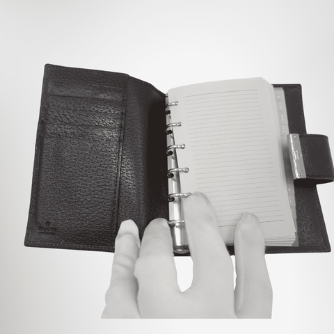 Gucci GG Canvas Agenda Notebook Cover – Pre-Owned Luxury Brand Accessories – Antonio & Co Interior View