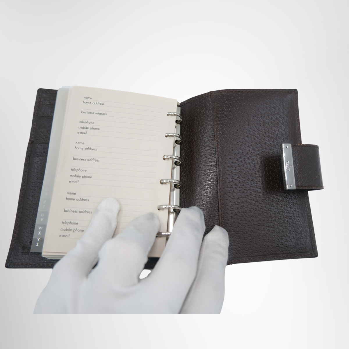 Gucci GG Canvas Agenda Notebook Cover – Pre-Owned Luxury Brand Accessories – Antonio & Co Interior View 2