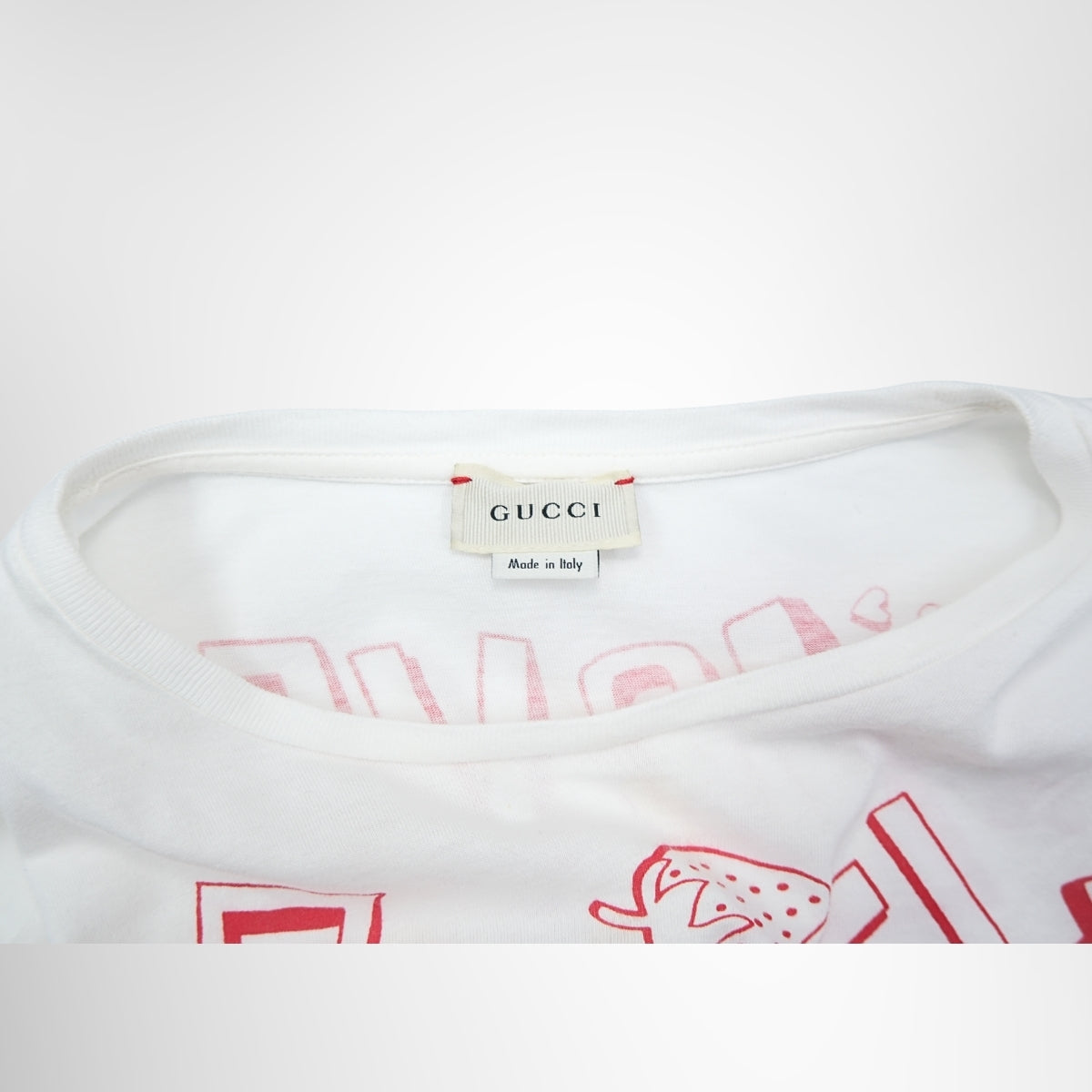 Gucci Short Sleeve White T-Shirt – Pre-Owned Luxury Brand Apparel – Antonio & Co Tag 