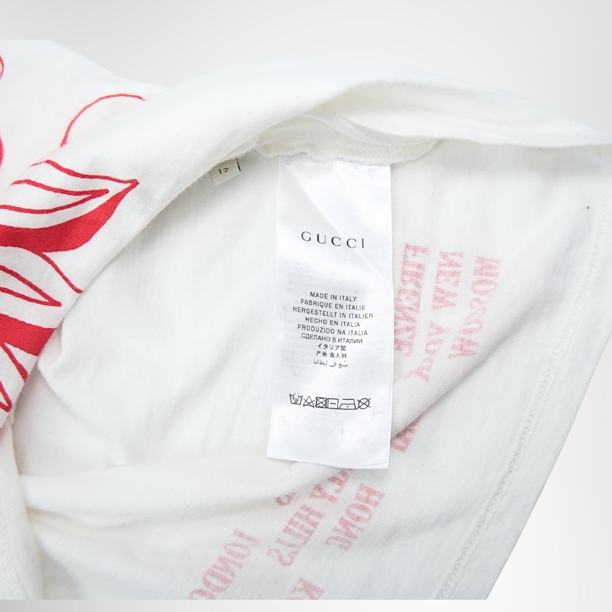 Gucci Short Sleeve White T-Shirt – Pre-Owned Luxury Brand Apparel – Antonio & Co Tag 2