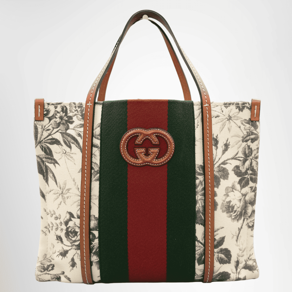 Interlocking GG Small Tote Bag Gucci Interlocking G Small Tote Bag – Floral Print
