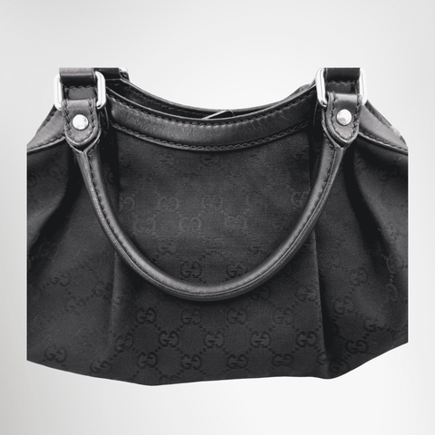 Gucci Sukey GG Canvas Tote Bag - Black