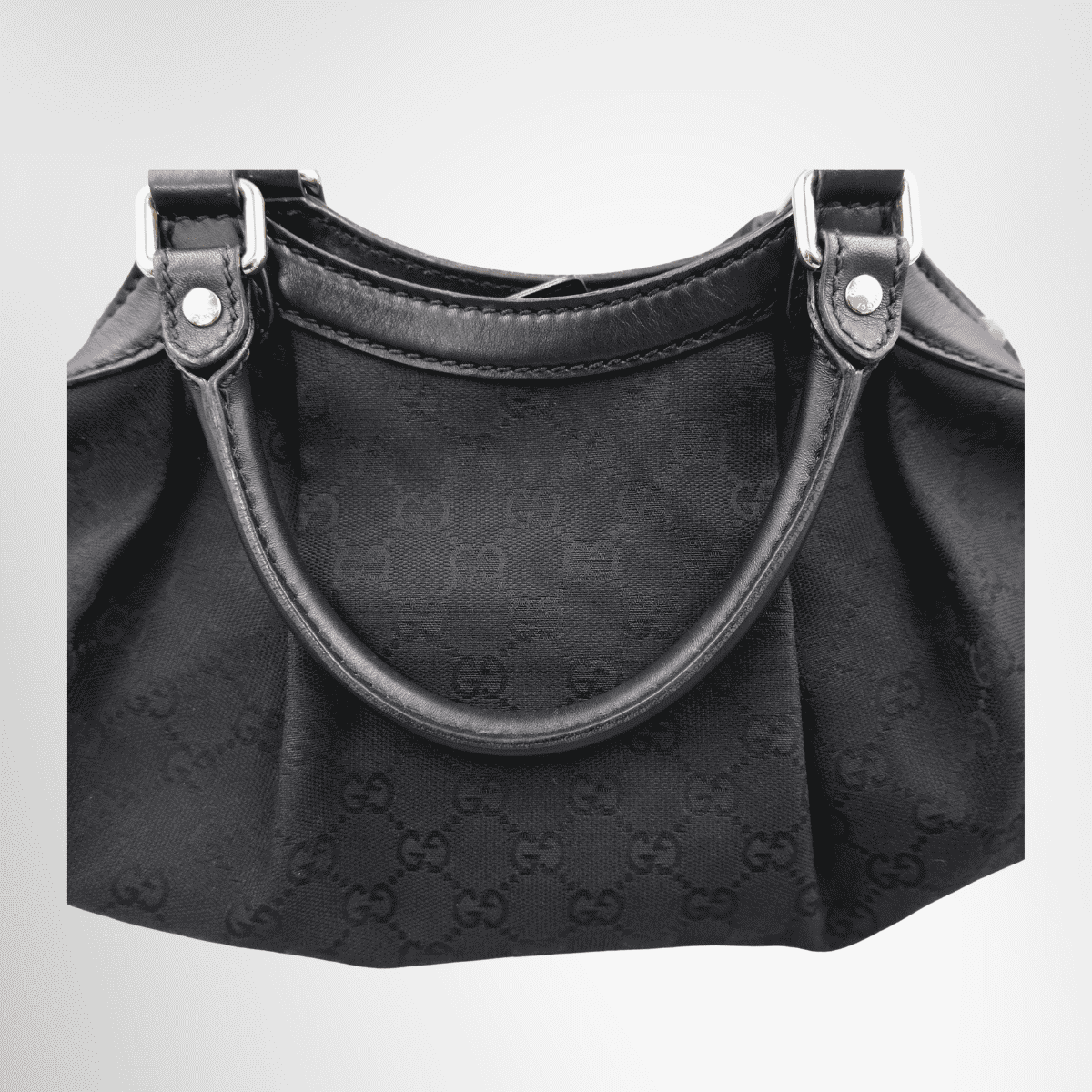 Gucci Sukey GG Canvas Tote Bag - Black