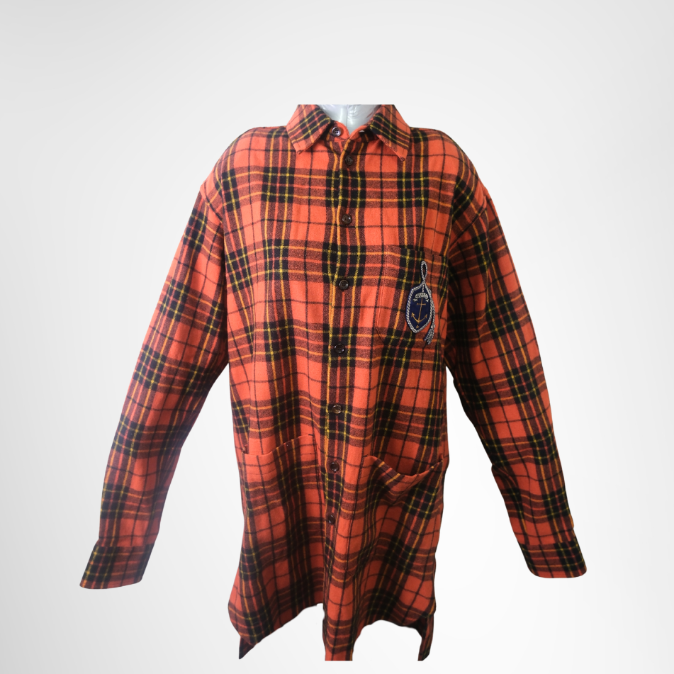 Gucci Preowned Luxury Apparel Logo Wappenn Long Shirt Front View