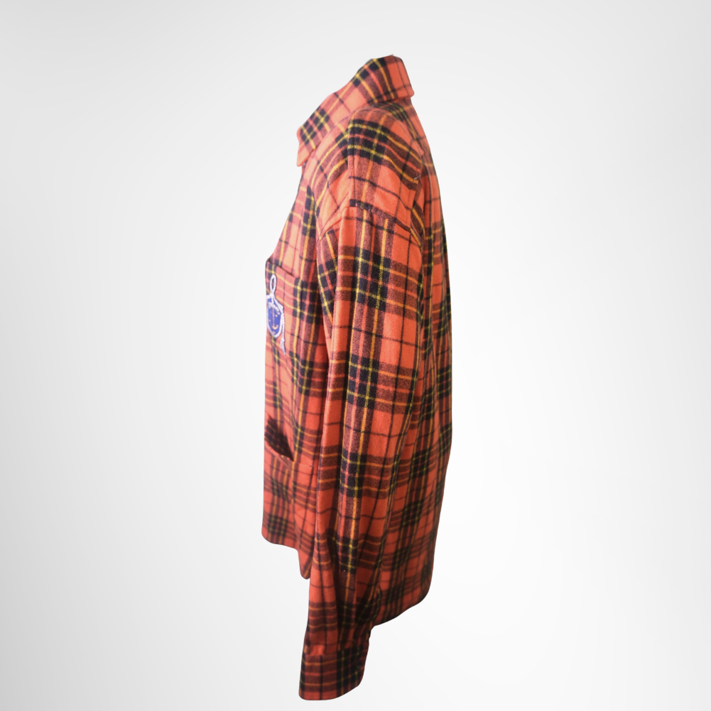 Gucci Preowned Luxury Apparel Logo Wappenn Long Shirt Side View