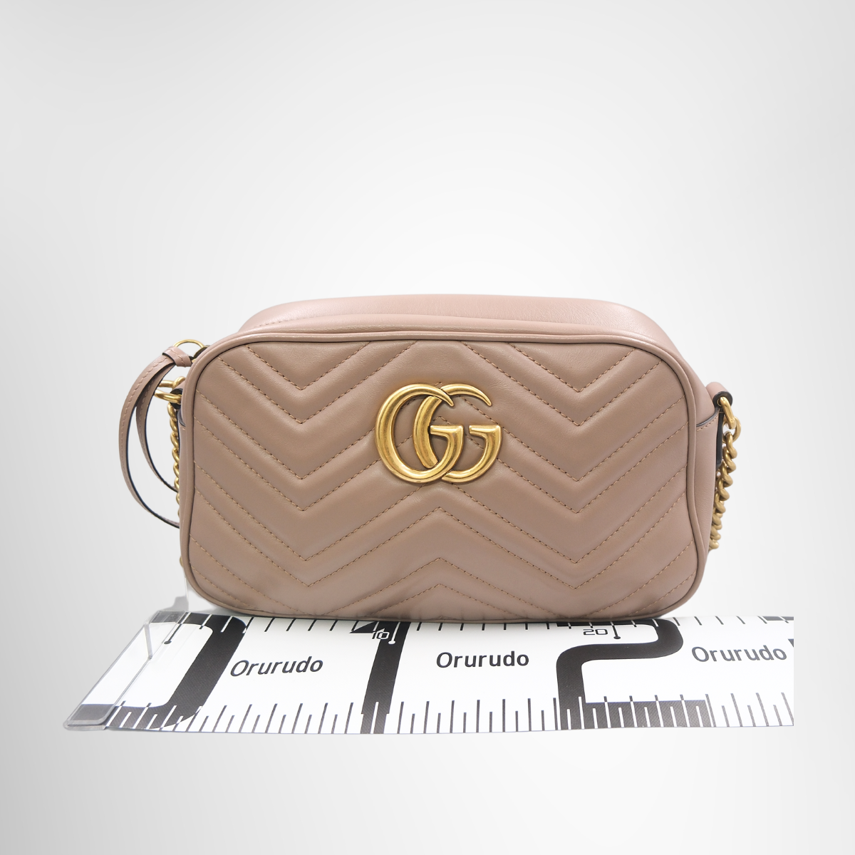 Gucci GG Marmont Camera Bag in Pink Beige