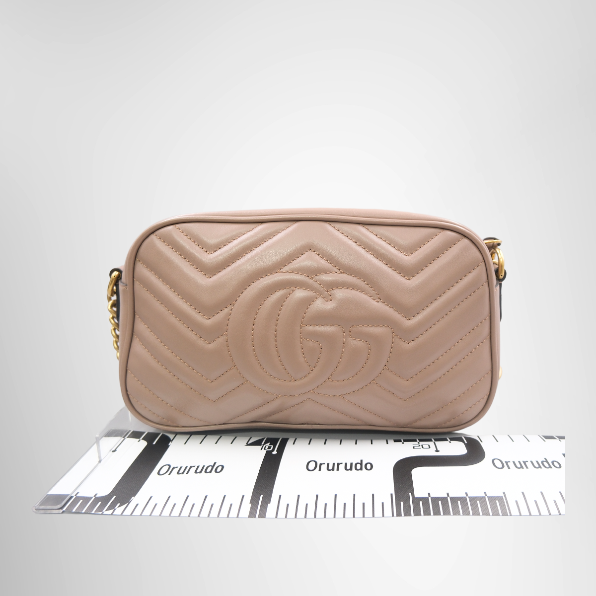 Gucci GG Marmont Camera Bag in Pink Beige