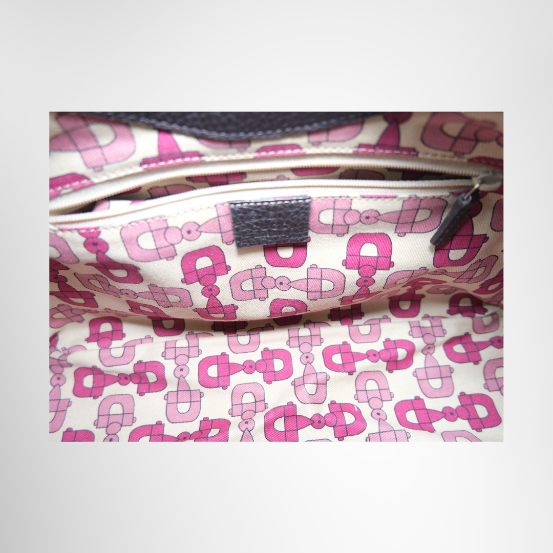 Gucci Preowned Luxury Bag Colbert Hobo Bag Interior View