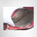 Gucci Preowned Luxury Bag GG Canvas Bree Satchel Interior View