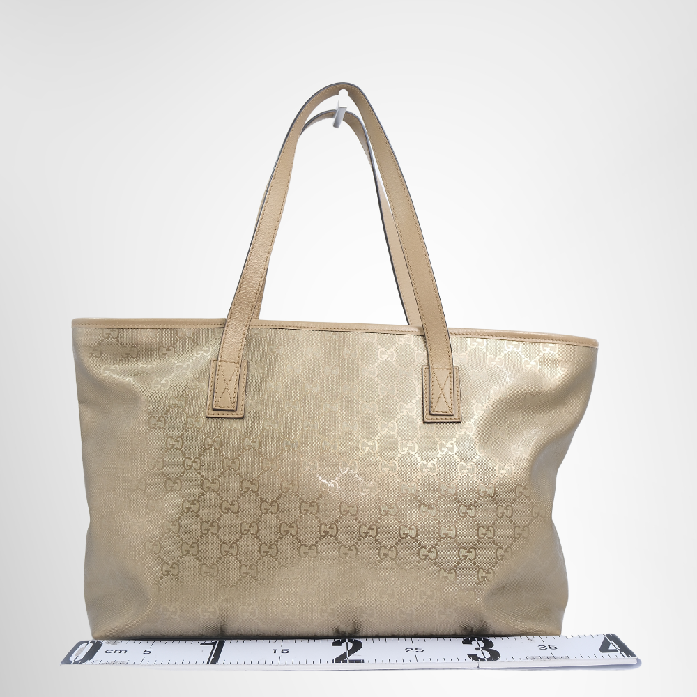 Gucci Preowned Luxury Bag GG Imprimé Tote Bag Back View