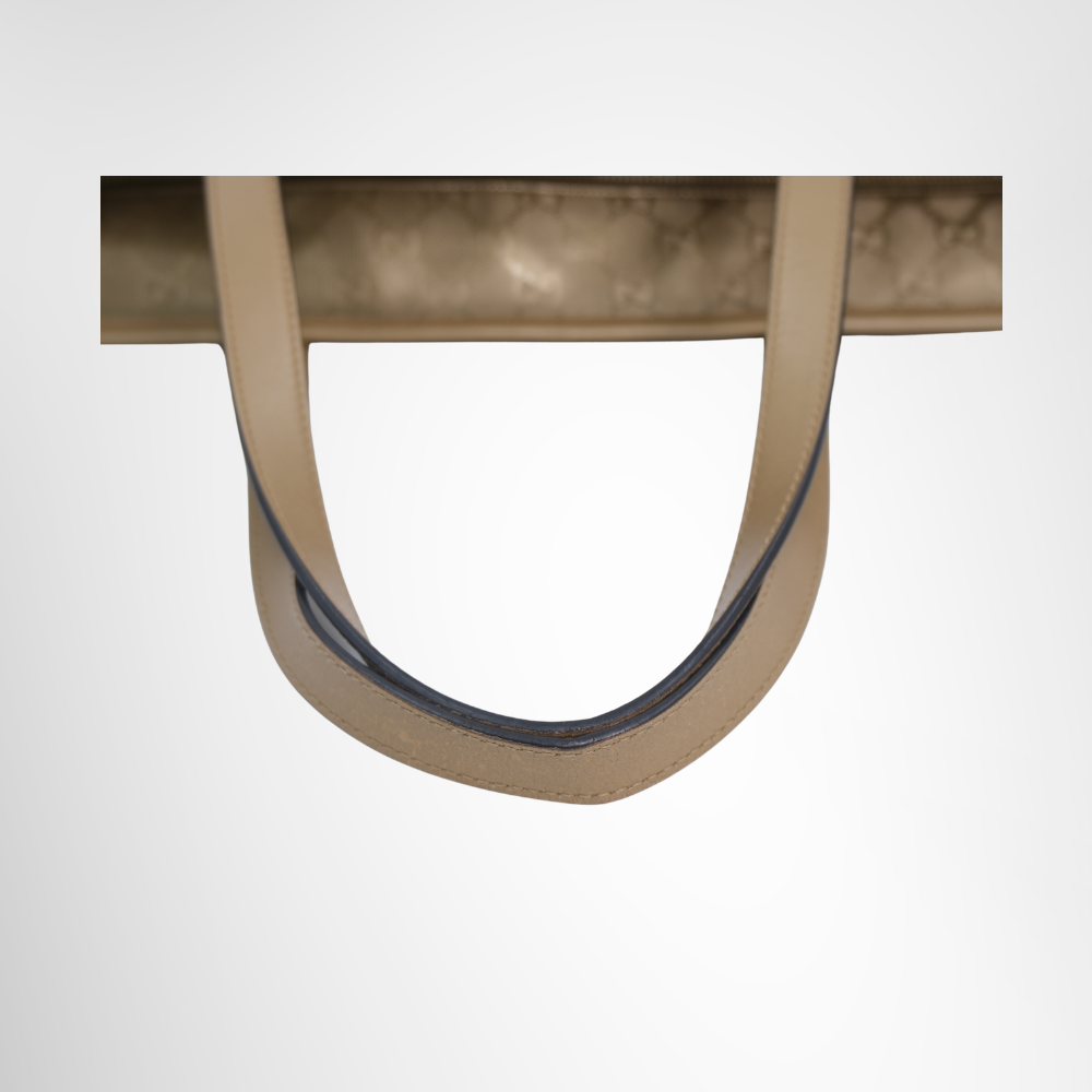 Gucci Preowned Luxury Bag GG Imprimé Tote Bag Handle View