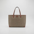 Gucci Preowned Luxury Bag GG Supreme Star Pattern Tote Bag Front View