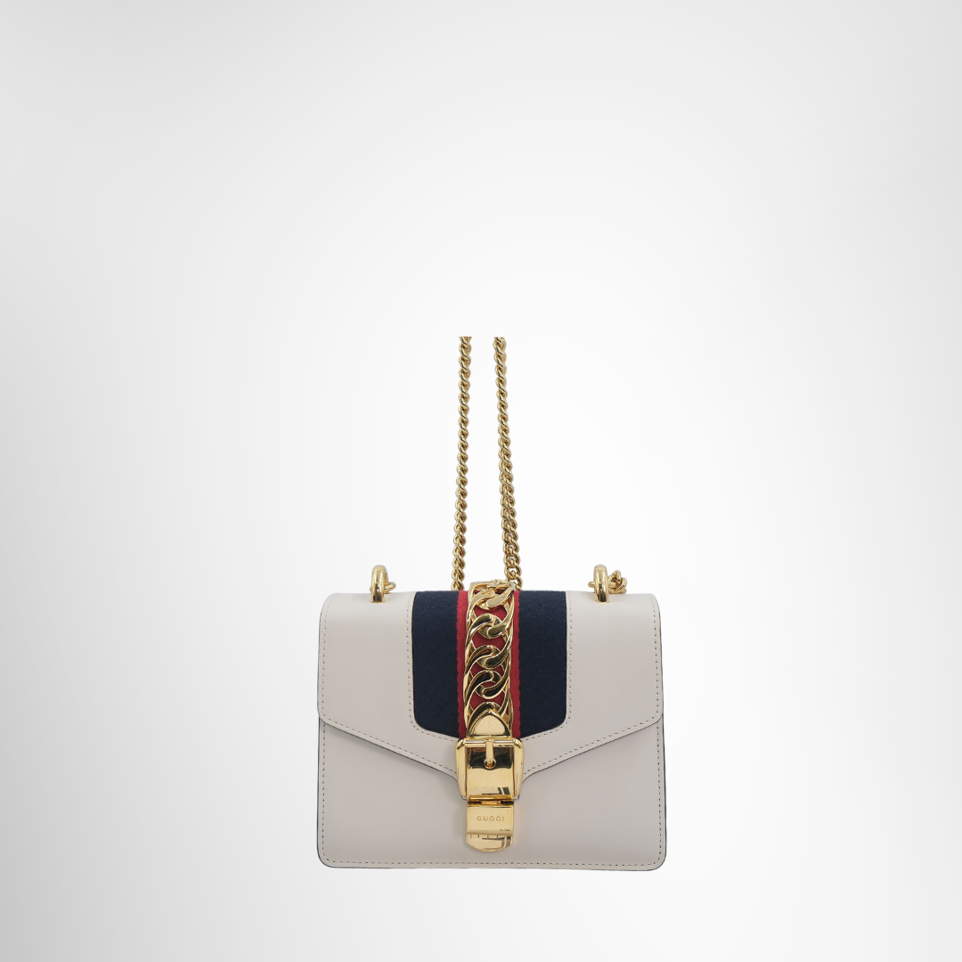Gucci Preowned Luxury Bag Preowned Luxury Mini Chain Shoulder Bag Front View