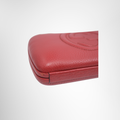 Gucci Preowned Luxury Bag Soho Interlocking G Embossed Chain Clutch Bottom Corner View 2