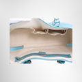 Gucci Preowned Luxury Bag Twins Tote in Turquoise Interior View