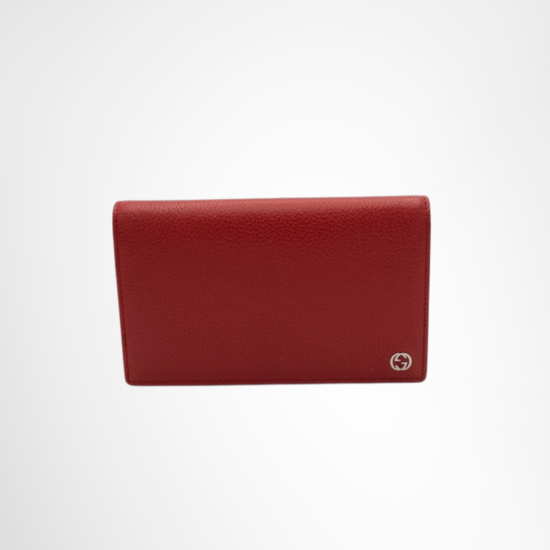 Gucci Preowned Luxury Betty Leather Wallet on a Chain Front Page