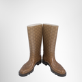 Gucci Preowned Luxury Boots GG Rain Boots Front View 2