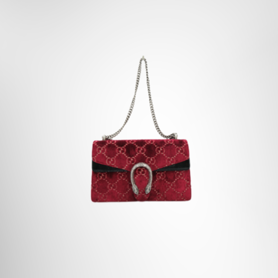 Gucci Preowned Luxury Dionysus GG Velvet Bag Front Page2 - Antonio & Co.
