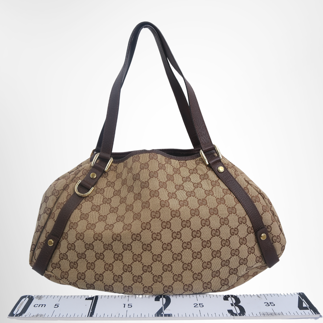 Gucci Preowned Luxury GG-Canvas Abbey Tote Bag Back View - Antonio & Co.