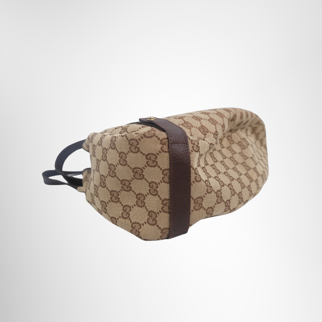 Gucci Preowned Luxury GG-Canvas Abbey Tote Bag Bottom Side View2 - Antonio & Co.