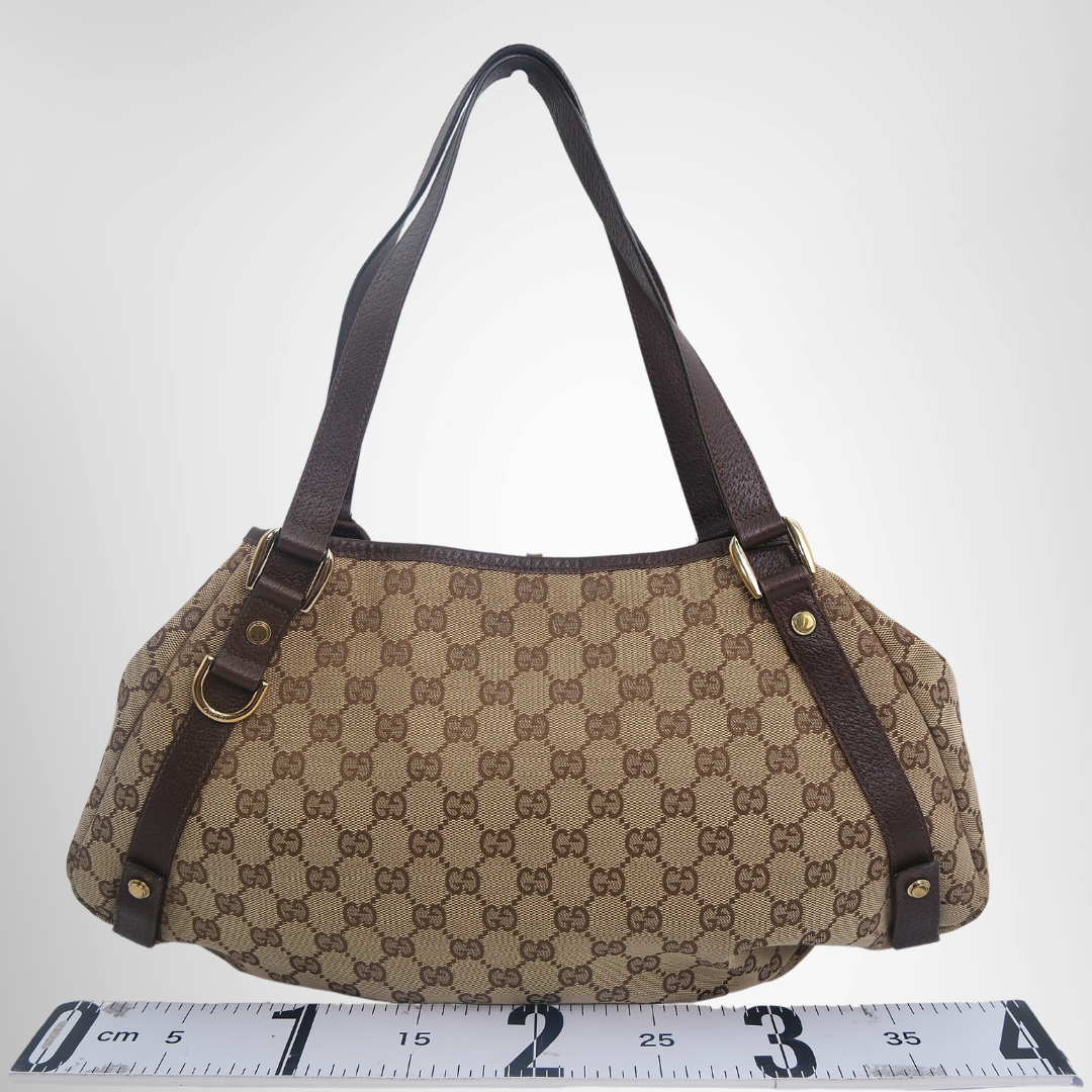 Gucci Preowned Luxury GG-Canvas Abbey Tote Bag Front View - Antonio & Co.