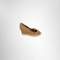 Gucci Preowned Luxury GG Canvas Wedge Espadrille Shoes Side View1 - Antonio & Co.