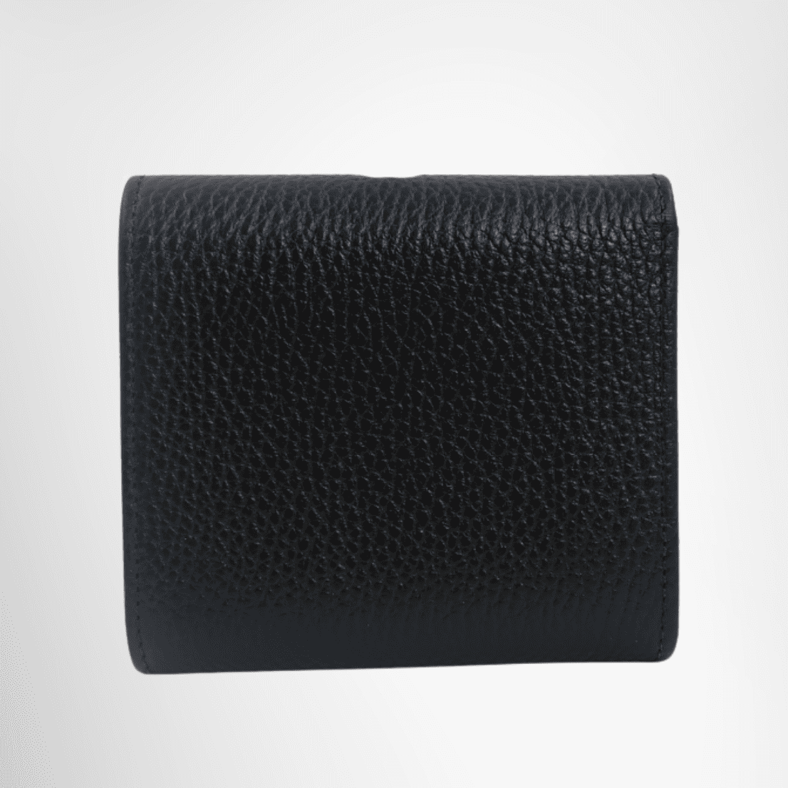 Gucci GG Marmont Leather Compact Wallet – Black / Red