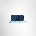 Gucci Preowned Luxury Giglio Demin Small Tote Bag Bottom View - Antonio & Co.