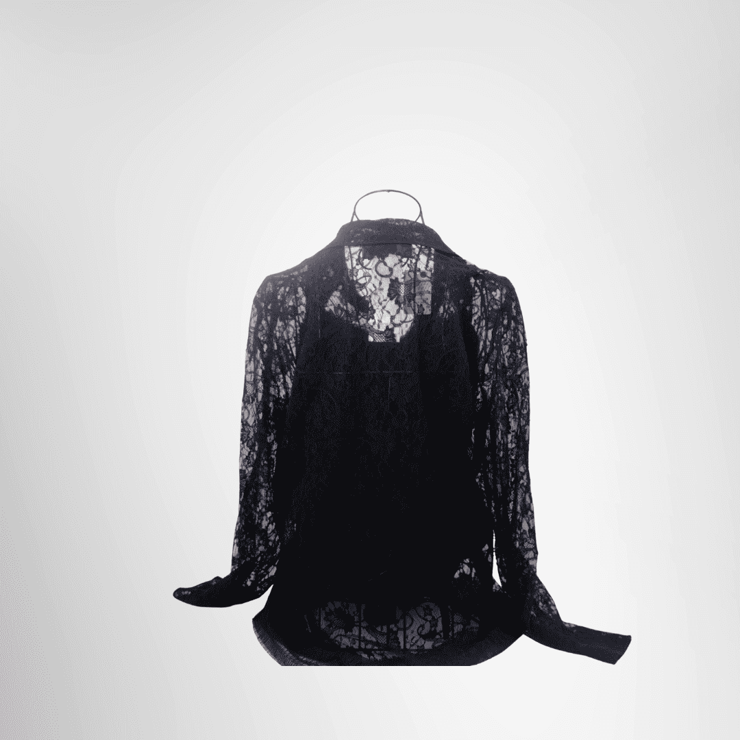 Gucci Preowned Luxury Long Sleeve Black Apparel BackView - Antonio & Co.