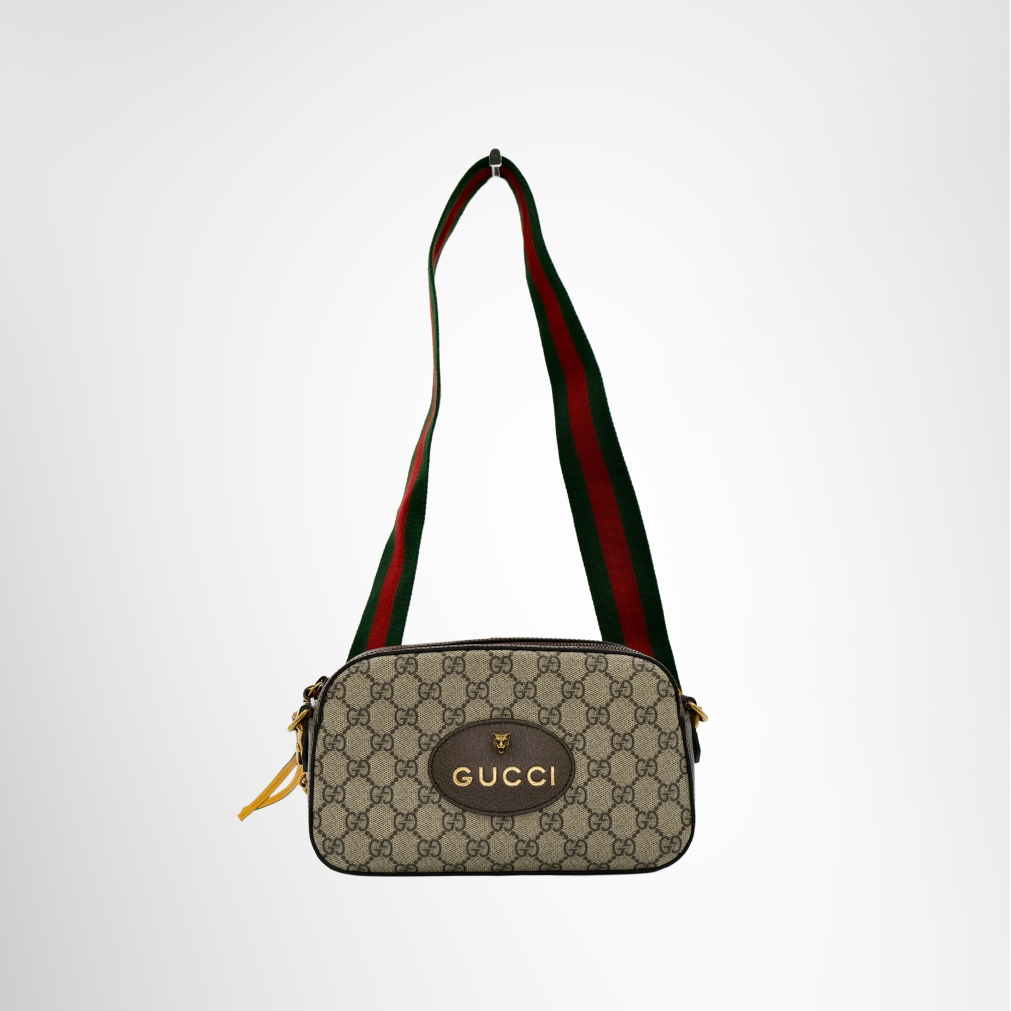 Gucci Preowned Luxury Neo Vintage GG Supreme Canvas Messenger Bag Front Page - Antonio  Co.