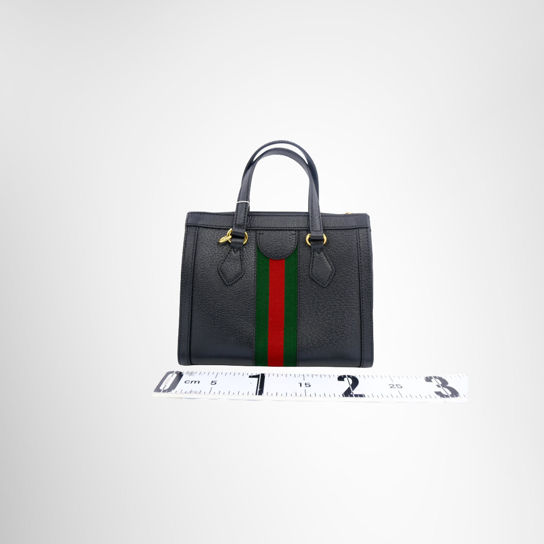 Gucci Preowned Luxury Ophidia Small Top Handle Bag Back View - Antonio & Co.