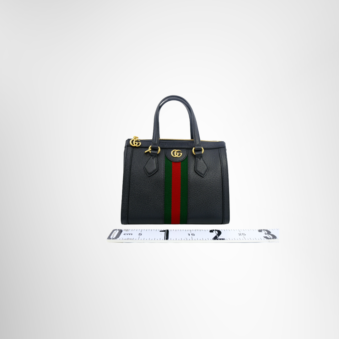 Gucci Preowned Luxury Ophidia Small Top Handle Bag Front View - Antonio & Co.