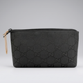 Gucci Preowned Luxury Pouch Nylon Black Close up View
