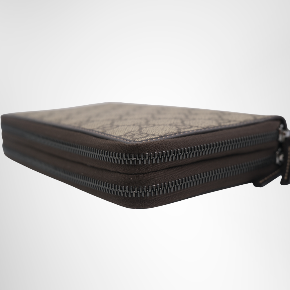 Gucci Preowned Luxury Round Zip Wallet Side View 1