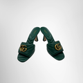 Gucci Preowned Luxury Sandals Double GG Marmont Sandals Front View 3