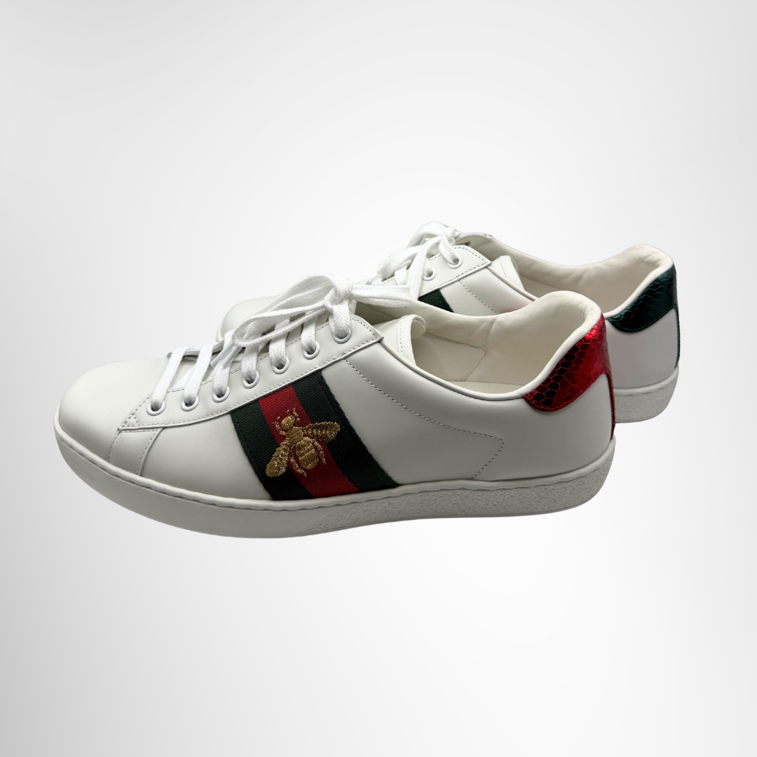 Gucci Preowned Luxury Shoes Ace Embroidered Sneaker Side View