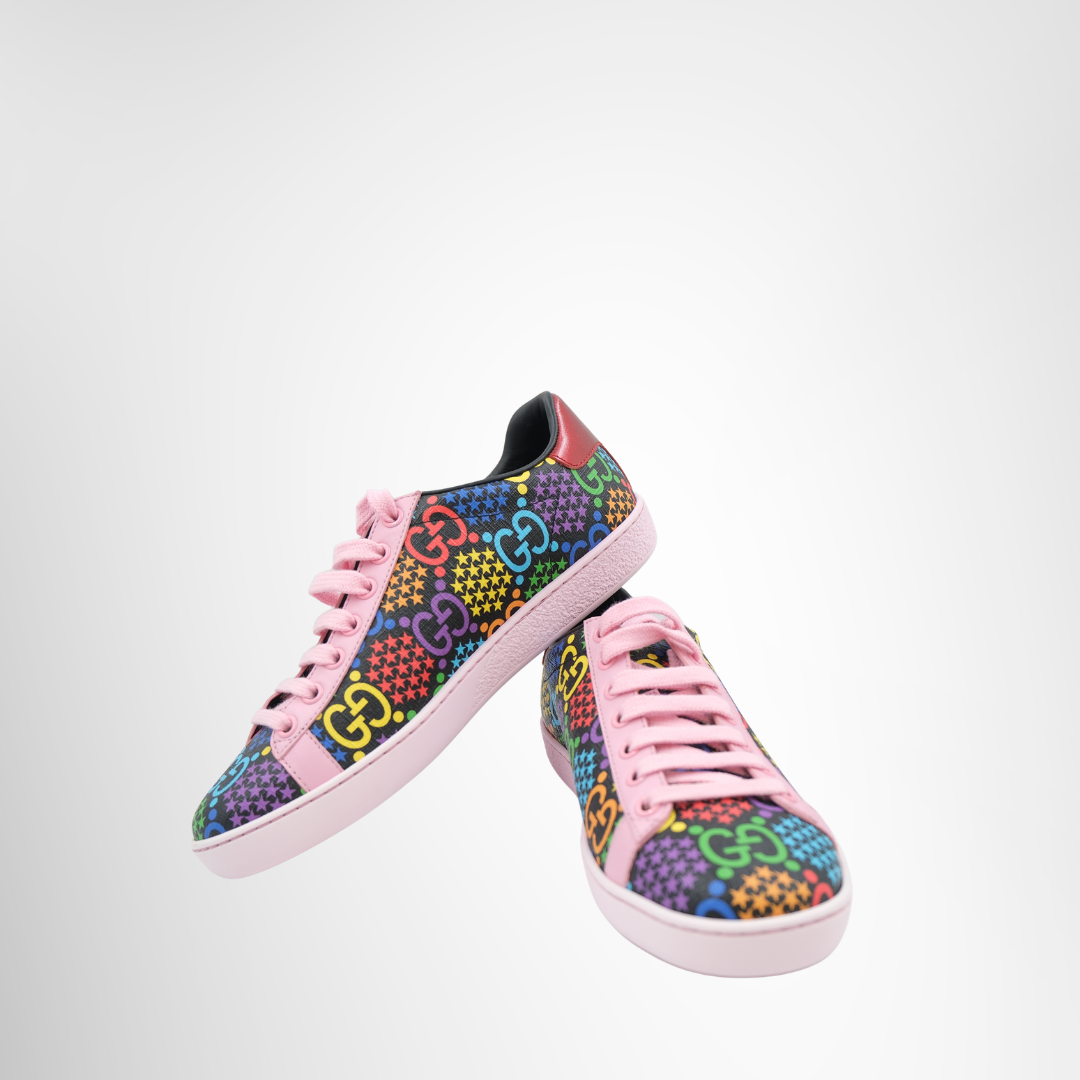Gucci Preowned Luxury Sneaker Front And Side View