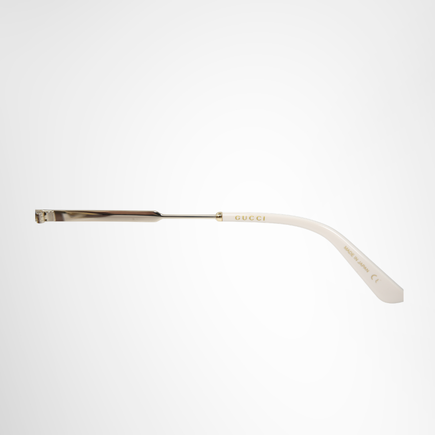 Gucci Preowned Luxury Square Brown Frame Metallic Sunglasses Inside View3 - Antonio & Co.