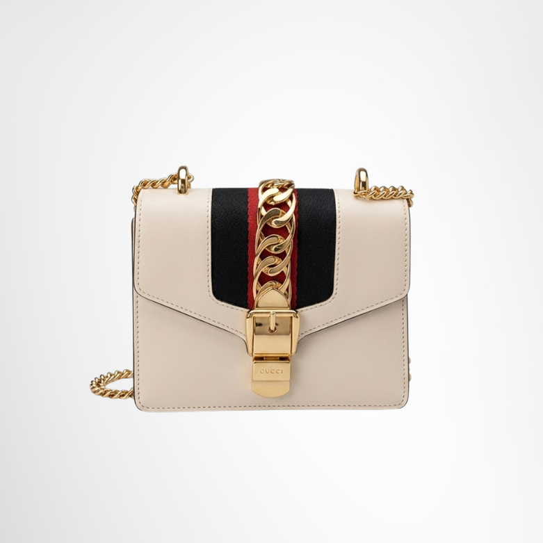 Gucci Preowned Luxury Sylvie Mini Chain Shoulder Bag Front Page