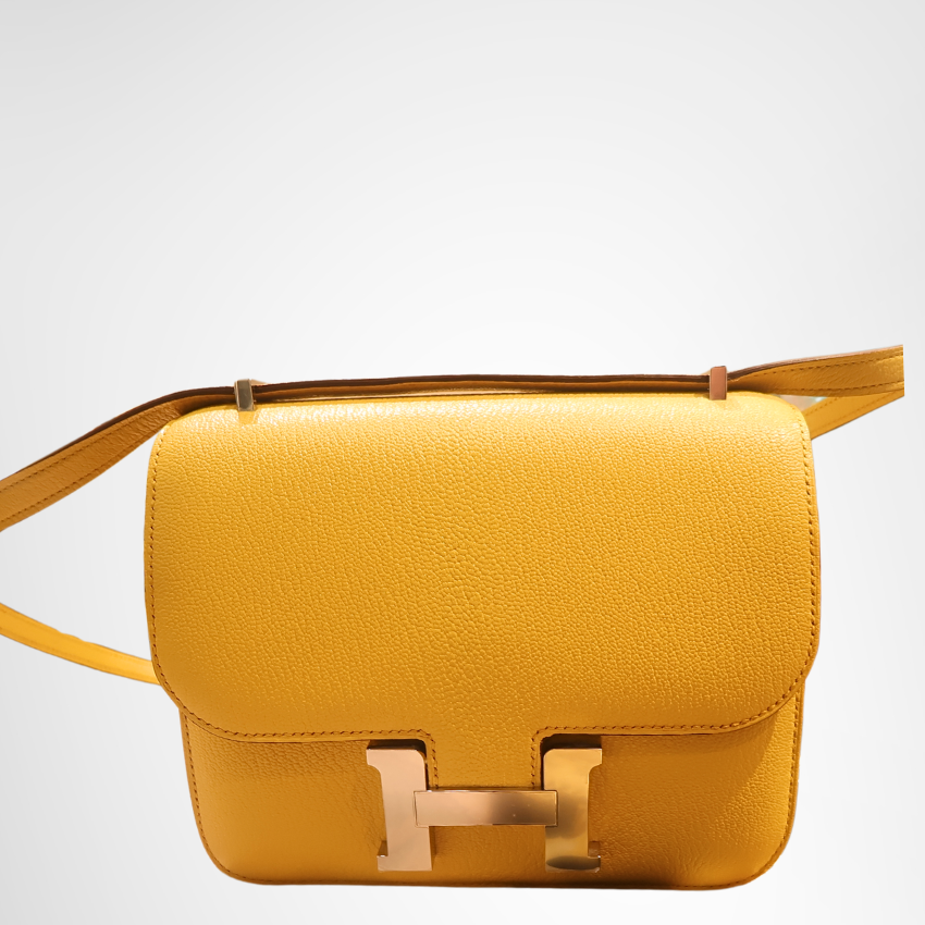 Jaune Epsom Mini Constance 18 Bag