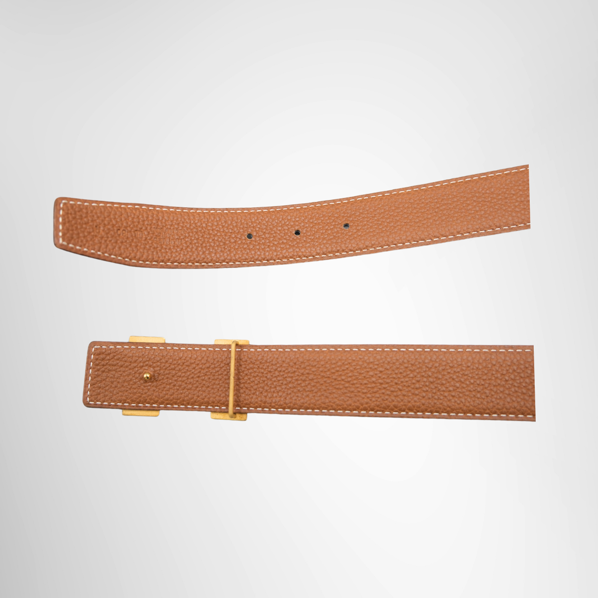 H Constance Reversible Belt in Black and Brown