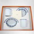 Hermes Chaine d'Ancre Demitasse Cup And Saucer Set In Blue – Pre-Owned Luxury Brand Accessories – Antonio & Co Accessory 