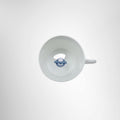 Hermes Chaine d'Ancre Demitasse Cup And Saucer Set In Blue – Pre-Owned Luxury Brand Accessories – Antonio & Co Cup Interior View 